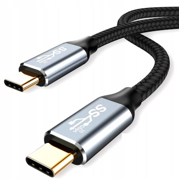 USB-C till USB-C Kabel 100W PD 3.0 QC 4.0 2 m Svart