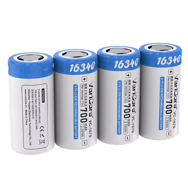 VariCore VC-1670 16340 Li-ion-batteri 3,7 V 700 mAh