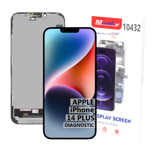Soft OLED-skärm med pekskärm, programmerbar som original för Apple iPhone 14 Plus