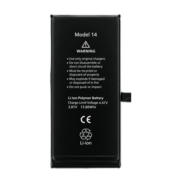 Batteri till iPhone 14 A2882/A2649, 3580 mAh, Diagnostic High Capacity