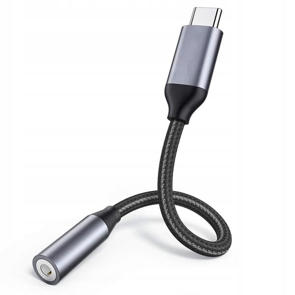 USB-C till 3,5 mm Mini Jack-adapter med DAC, Premium ljudkvalitet