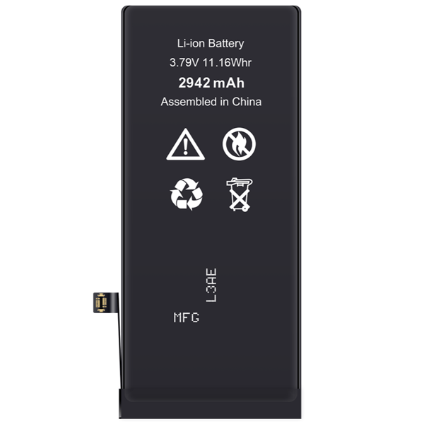 Batteri till Apple iPhone XR 2942 mAh Li-ion med lim