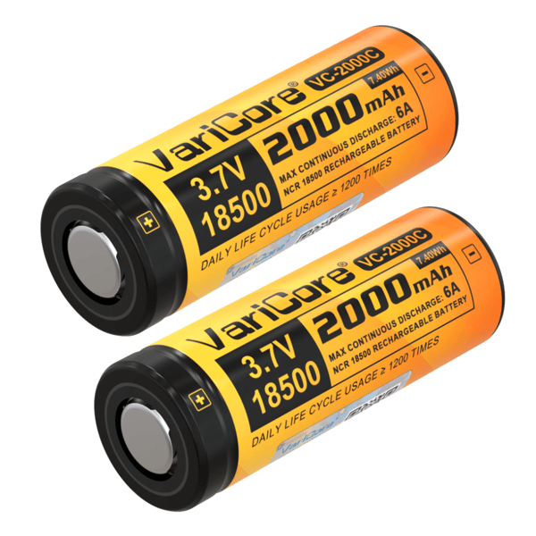VariCore VC-2000C 18500 Li-ion-batteri 3,7 V 2000 mAh
