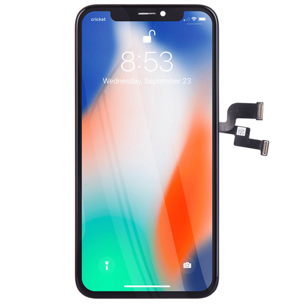 REPART LCD IPS Incell-display med pekskärm för iPhone X, digitizer och packning
