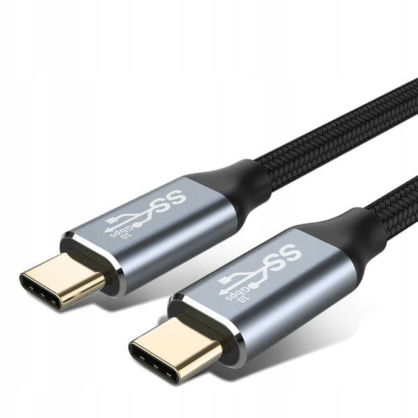 USB-C till USB-C Kabel 100W PD 3.0 QC 4.0 2 m Svart