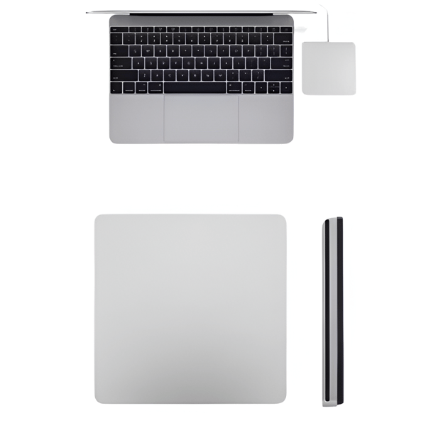Extern portabel CD/DVD-brännare USB-C, USB 3.0, för Windows, Mac och Linux
