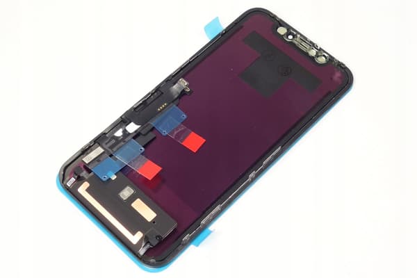 LCD-display med pekskärm och ram för iPhone XR, svart