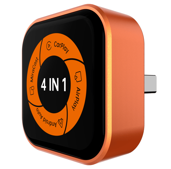 Carlinkit Mini Ultra 6 4-i-1 trådlös CarPlay- och Android Auto-adapter med AirPlay och Miracast