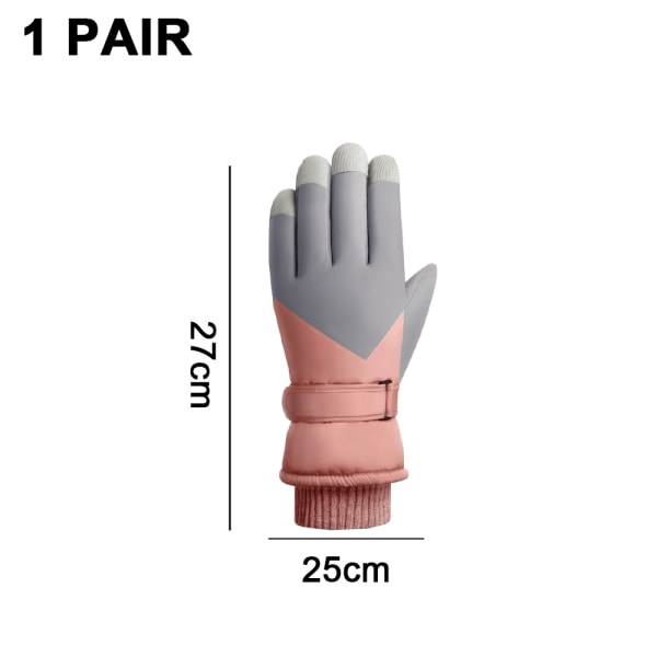 Vintervarma cykelhandskar för utomhusbruk, söta skidhandskar för elektrisk motorcykel