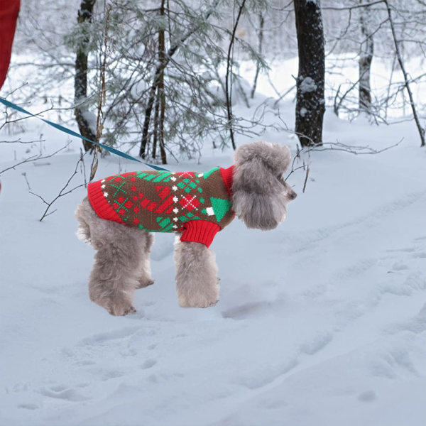 Jultröjor Husdjur Vinterstickat Kläder Klassiska Varma