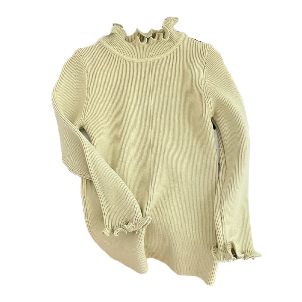 Hög krage enfärgad tunika höghalsad tröja för barn