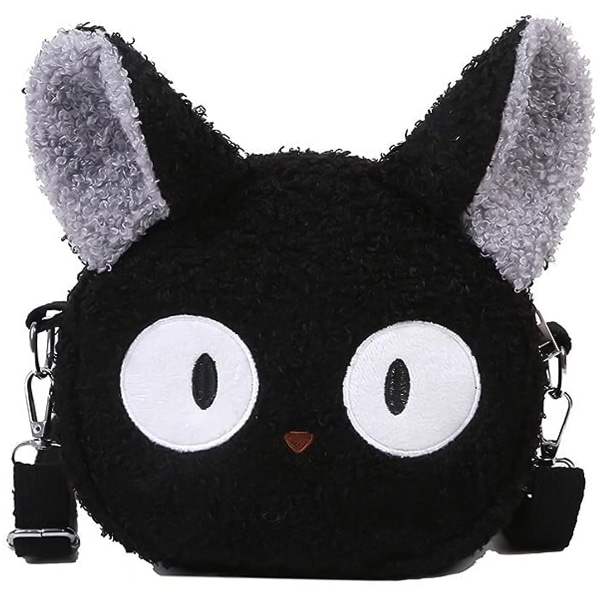 Söt kattväska för flickor, Kawaii Plush Anime Crossbody-väska, Cat