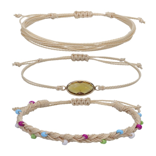Armband repflätade färgglada smycken justerbara Stil: Stil 1;