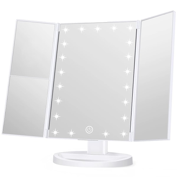 Wondruz Makeup Mirror Sminkspegel med lampor, 1x 2X 3X Magnif