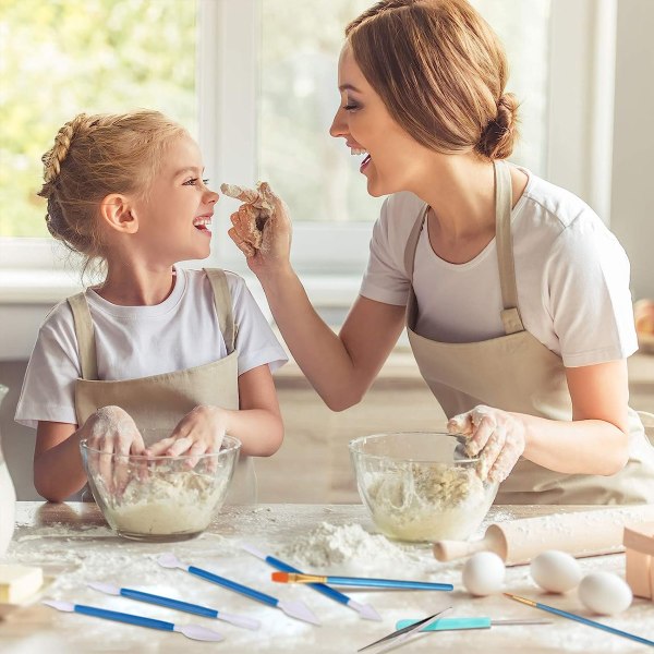 Candy cake decorating tool set includes decorating brush, sugar