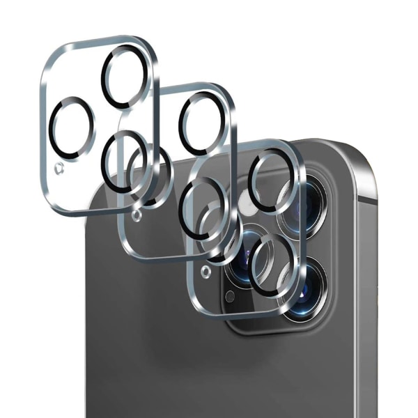 [3-pack] Kamera i härdat glas kompatibel med iPhone 12 Pro Max (6,7 tum) 5G-kamera skyddsfilmlins, bakljusfilm [bubblafri] HD Clear