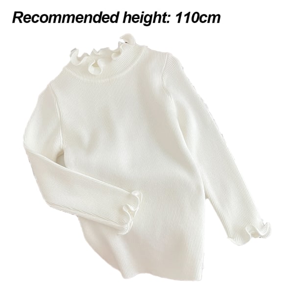 Hög krage enfärgad tunika höghalsad tröja för barn