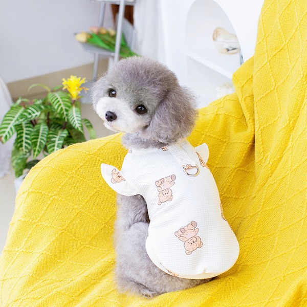 2-pack Hundtröja Sommar Lättvikts T-shirts för husdjur Pet Dog Cat Clo