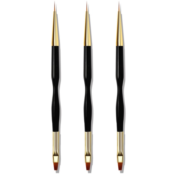 Dual End Nail Art Pen Pensel Målning Ritning Liner Nail Tools