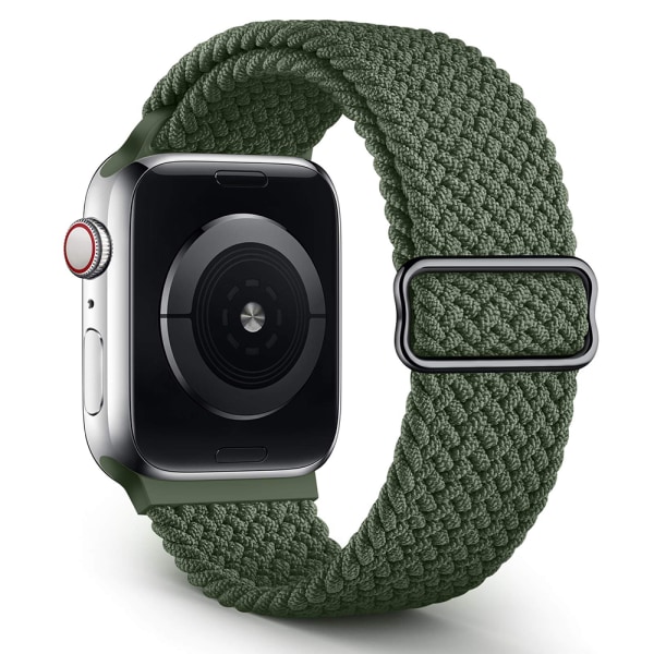 Flätat armband kompatibelt med Apple Watch Armband 38mm 40mm 41mm 45mm, Elastiskt Sport Stretchy Ersättningsarmband för iWatch-serien