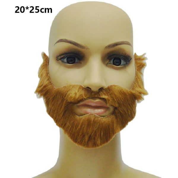 5 stycken Fake Beard Mustascher Jul Halloween Skägg Vuxen