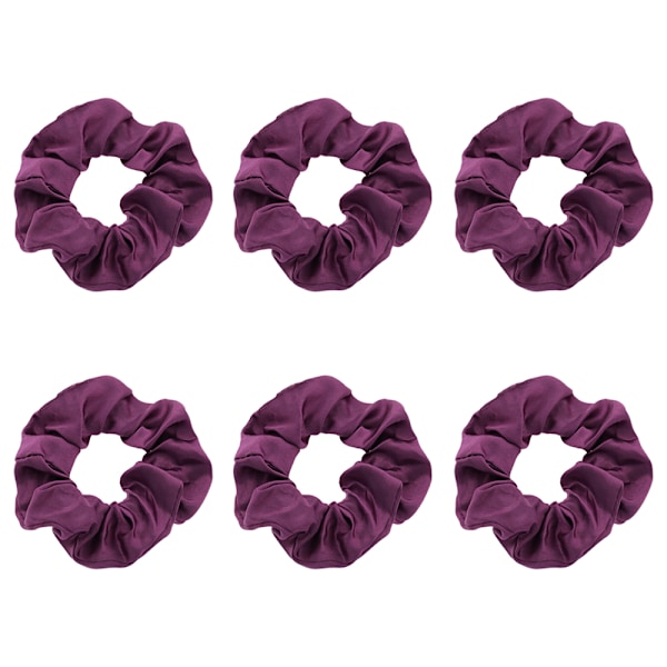 6 st Velvet Hair Scrunchies Hårband för kvinnor eller flickor