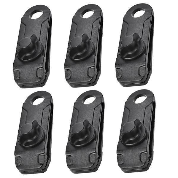 6 st Tarp Clips, Heavy Duty Lock Grip black 696d black Fyndiq