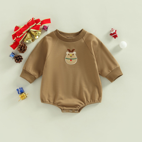 Jul Vinter Overall Kläder för Baby Romper Sweatshirt