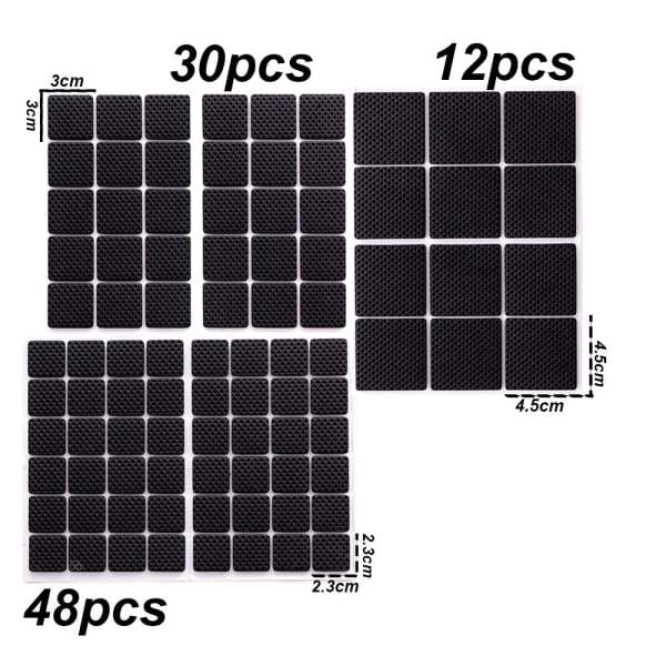 Halkskydd Möbelkuddar 90 st! Självhäftande Gummimöbler