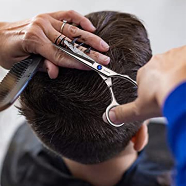 10 stycken Barber hårsax Fingerringar Saxar Grepp