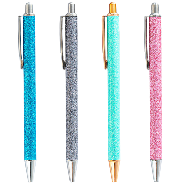 4st kulspetspennor, bekväma skrivpennor, söta pennor kontor