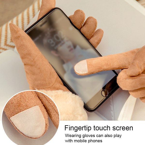 Vintervarma handskar Touchscreen Mode Vindtäta handskar för