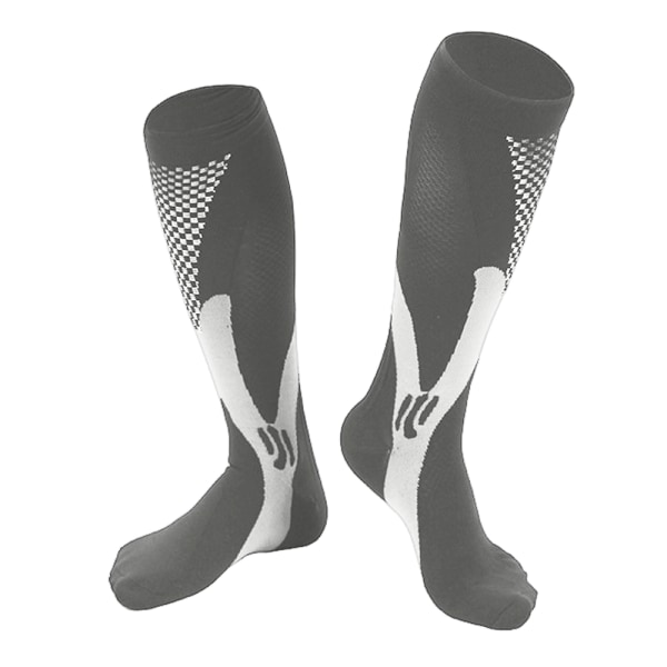 Professionella atletiska strumpor i kompressionsstil för män, lämpliga