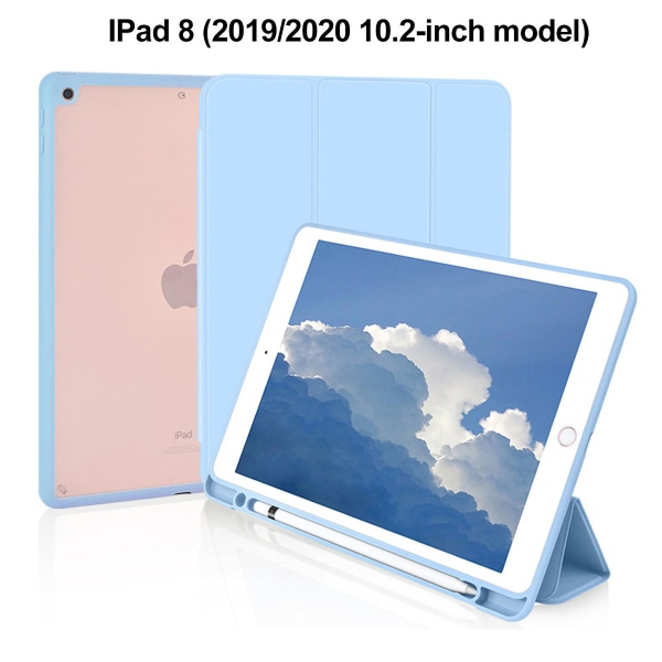 Case för iPad 9 8 7 generation (10,2 tum, modell 2021/2020/2019, 9:e/8:e/7:e) blå