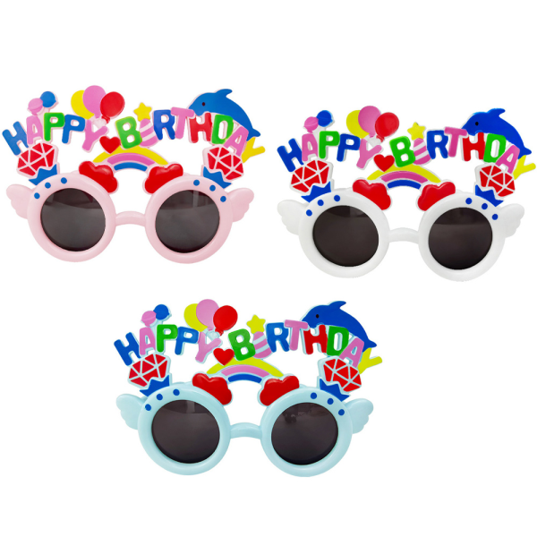 Söt grädde födelsedagstårta glasögon Happy Birthday Party Solglasögon 583f  | Fyndiq