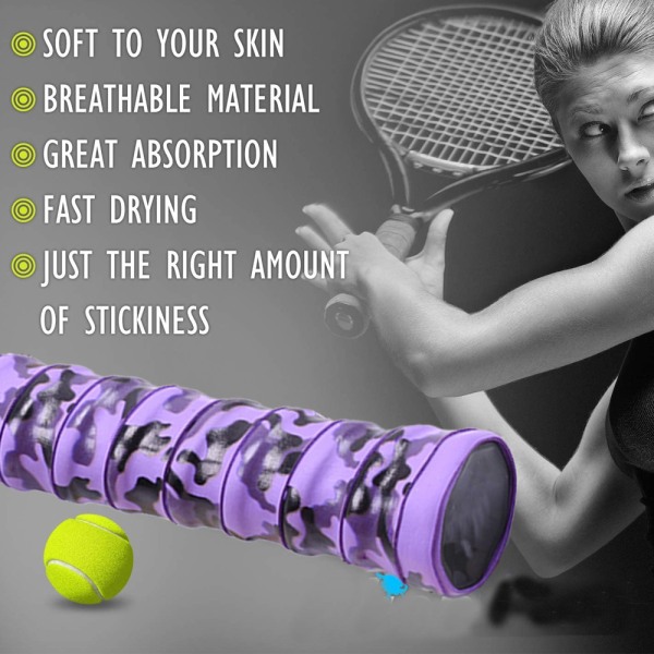 Tennis Badminton Racket Grip, Anti Slip Racket Tennis