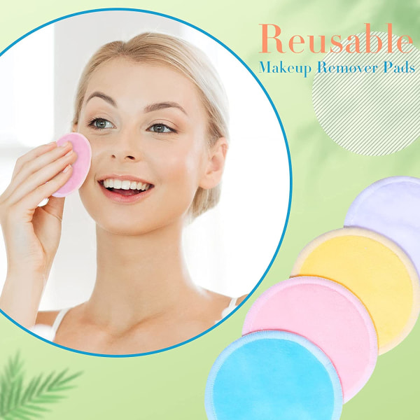 40 Pieces Reusable Makeup Remover Pads