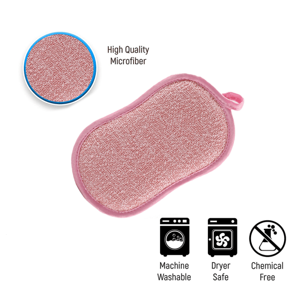 8-formad svampavtorkning dubbelsidig disksvamp, kastrull Pink c5d3 | Pink |  Fyndiq