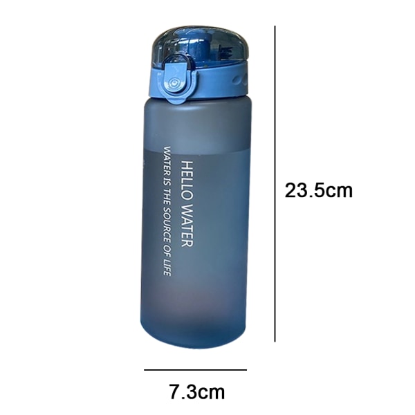 Vattenflaska, du kan dricka tillräckligt med vatten för fitness, gym, läger blue