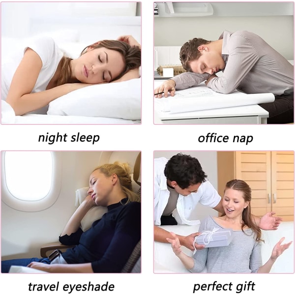 Sömnmask för män kvinnor, blockera ljus, andas och mjuk