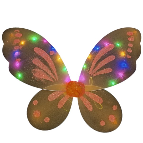 LED-vingar för utklädning, blinkande ängelvingar, lysande fjärilsvingar