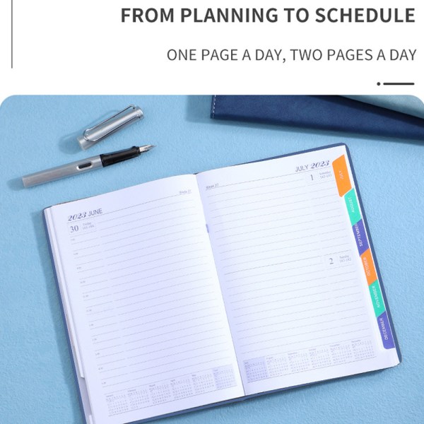 Planner 2023, 2023 Agenda bok anteckningsbok, 12 månader dagligen