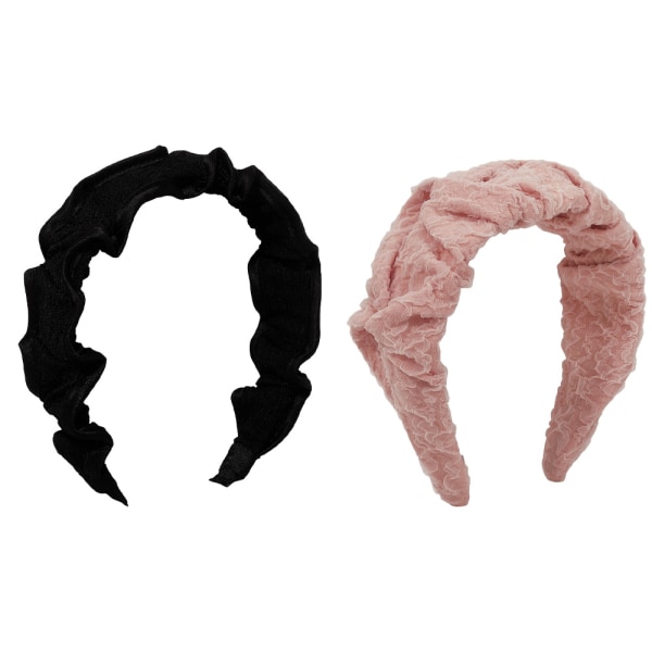 2 ST Pannband för kvinnor, knutna pannband, Yoga hårband