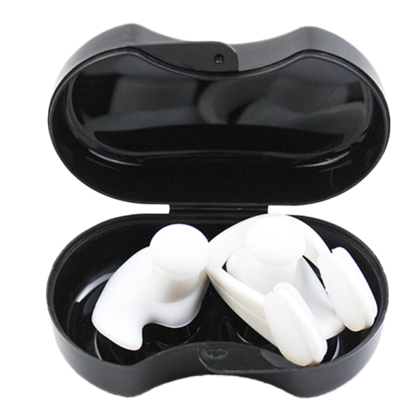 Näsklämma öronproppar svart box set simma för att skydda öron och näsa