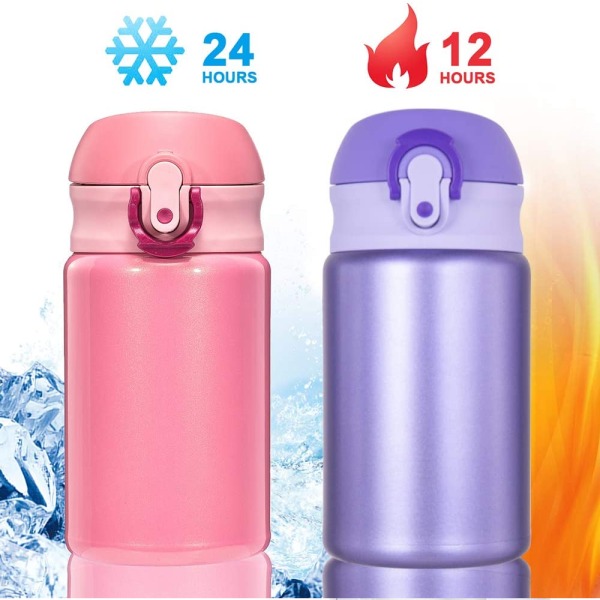 Thermal vattenflaska -Miniisolerad flaska i rostfritt stål, Lea purple