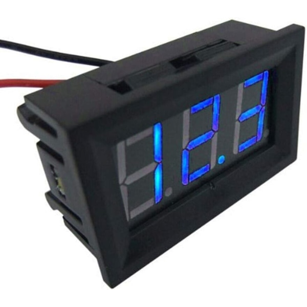 Ny LED-digital displaypanel 30V 0,36 tum tretrådsvoltmeter DC-voltmeter digital displaydisplay digital voltmetermätare (blå)