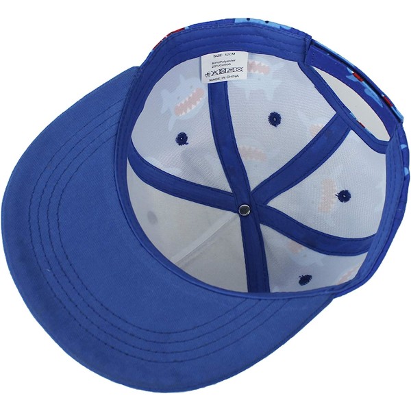 Barn Pojkar Flickor Justerbar Dad Hat Baseball Trucker Cap för Outd Blue-shark