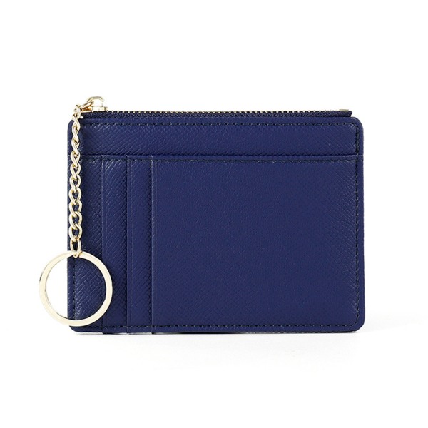 Solid färgad kortfodral, mini nyckelring, liten plånbok