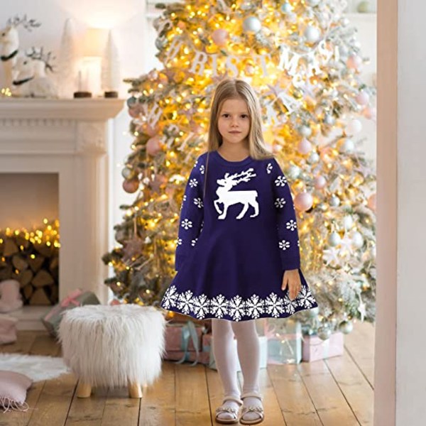 Flickor jultröja Toddler mjuk kjol Casual