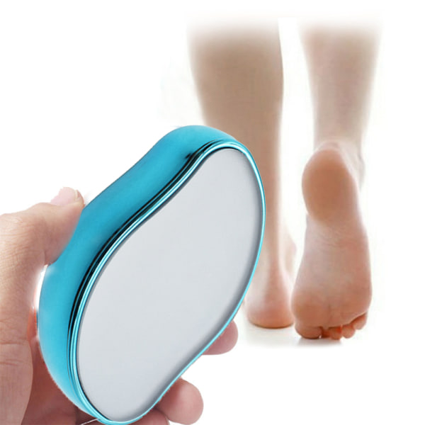 Foot File Callus Remover för fötter Water mist blue glass foot file